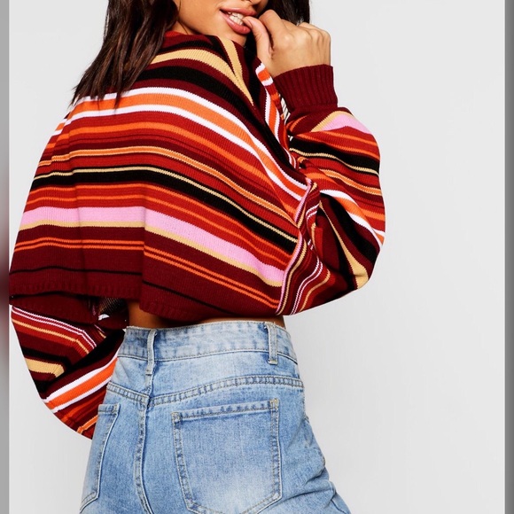 Stripe crop sweater - Picture 2 of 4